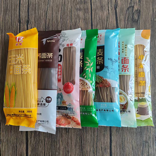 7种粗粮面条荞麦苦荞藜麦鹰嘴豆小米玉米燕麦可煮可泡营养速食面