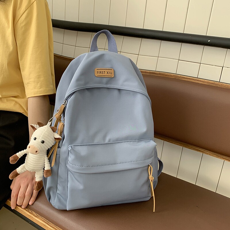 Ins双肩包女韩版高中2020新款书包女ins风中学生 初中生背包百搭