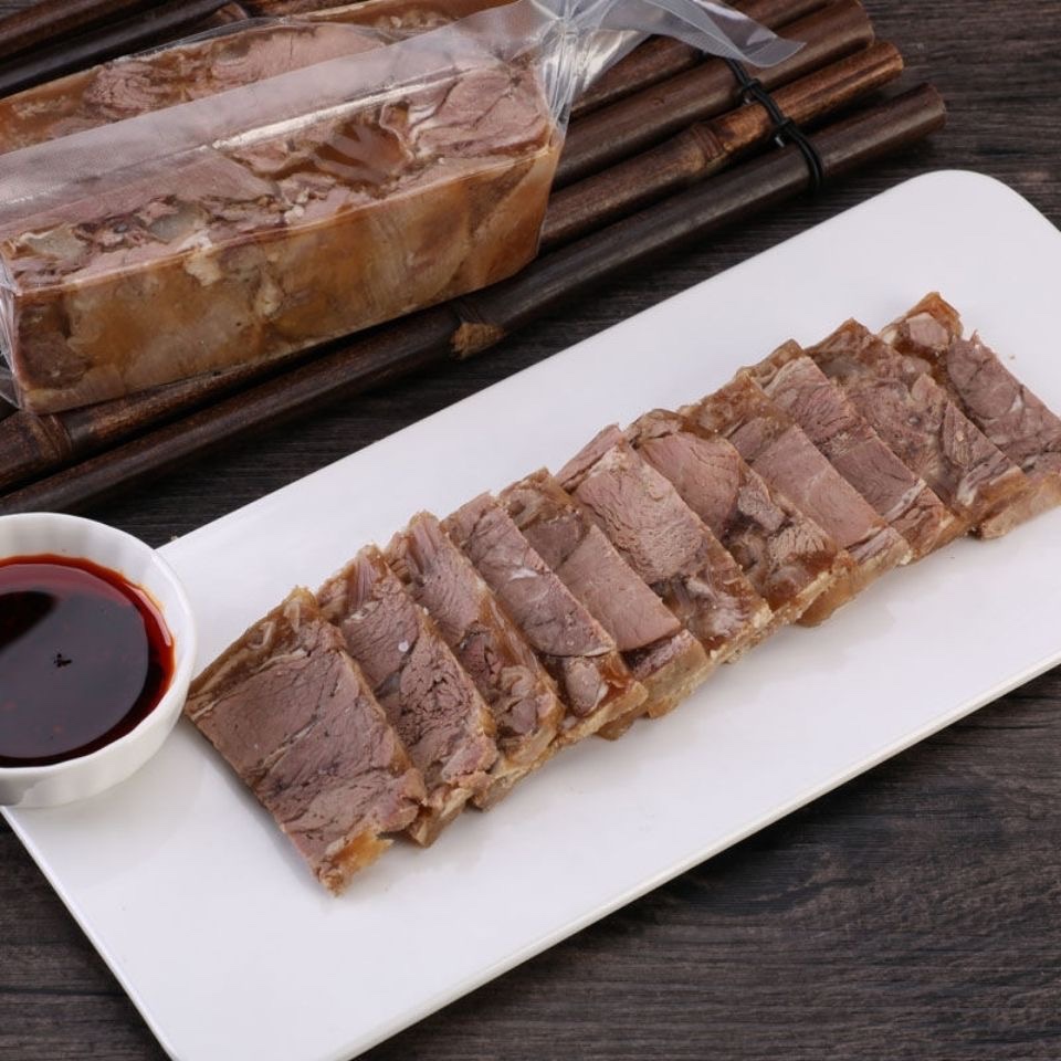 盒鲜森羊糕冻250g真空熟羊肉糕开袋即食白切羊肉冻羊羔年货熟食