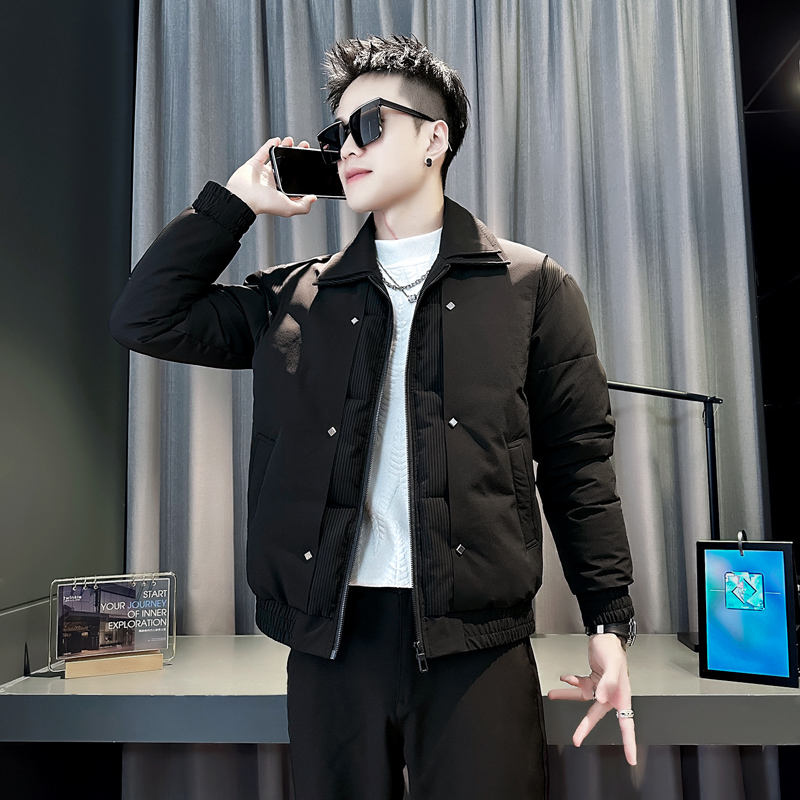 小码加小号S号XS码棉服简约小版型155冬装加厚厚实男士棉衣外套潮