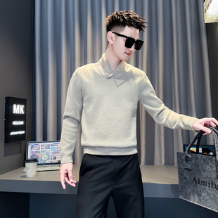 矮小个子S号XS码加小号修身小版冬季毛衣男圆领针织衫潮流休闲155