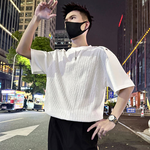 XS小码男装矮小个子短袖T恤上衣s小号夏季圆领男短袖T恤精神小伙