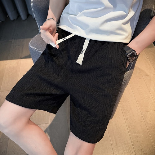 夏季新款男士高级感短裤休闲运动五分裤26码xs小码小号裤衩青少年