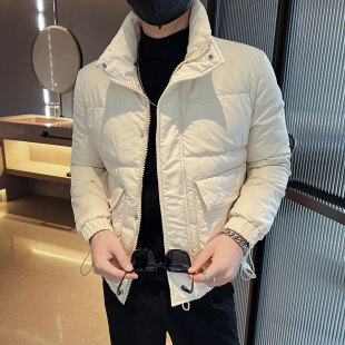 社会小伙男士xs小码加小号棉衣外套韩版棉服修身短款加厚纯色棉袄