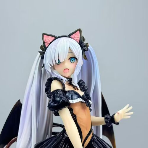 碧蓝航线 雅努斯 万圣喵喵 少女 小恶魔机箱摆件 雕像盒装手办