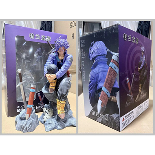 超级赛亚人 最后的战士 特兰克斯 背剑 坐姿 场景 模型 盒装手办