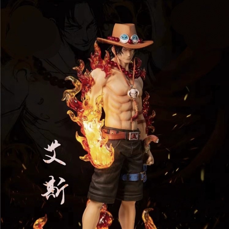 海贼王 GK火拳艾斯梦幻三周年站姿 超大艾斯梦幻顶上战争雕塑摆件