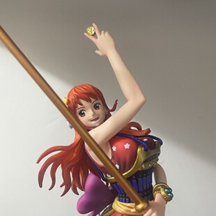 海贼王 LX鬼岛武士娜美 战斗天候棒场景 桌面摆件 雕像模型手办