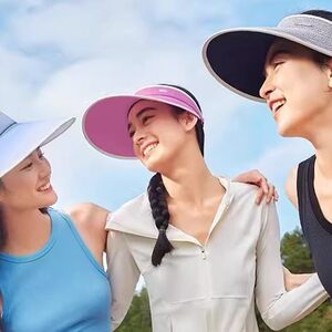 蕉下空顶帽UL56924女防晒帽防紫外线户外太阳帽子渐变遮阳帽UL569
