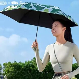 蕉下口袋系列帽野黑胶五折伞BM65424帽型伞包帽子伞防晒太阳伞女