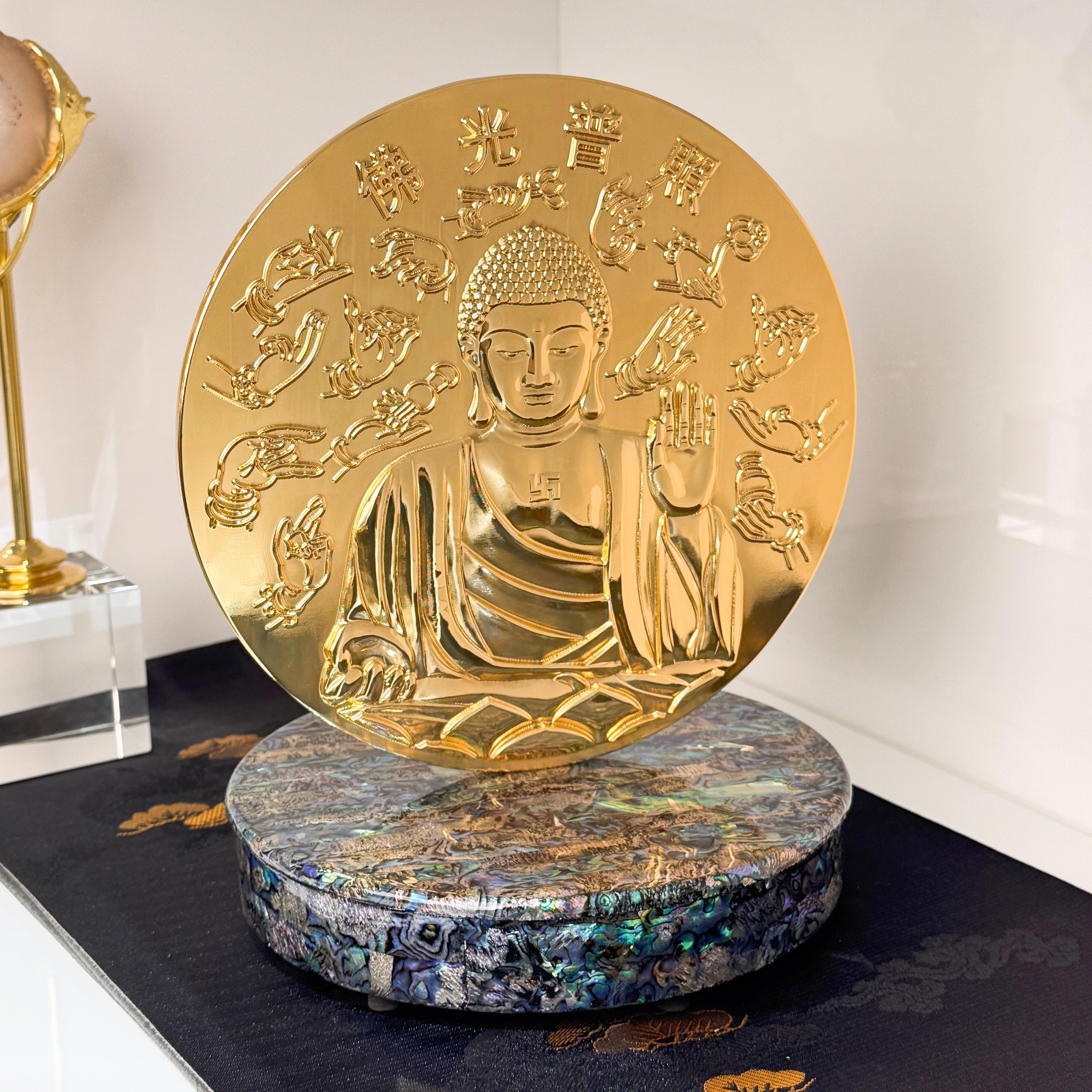 释迦佛像招财纳福装饰摆件家居装饰品酒柜新中式摆件佛堂寺庙摆放