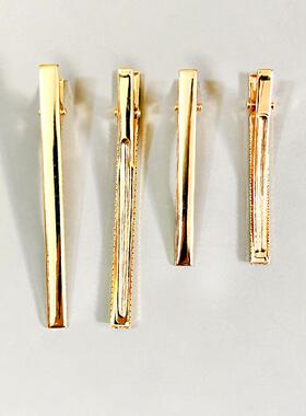 韩6/8cm长KC金加厚DIY鸭嘴夹0.6cm细版鳄鱼夹手工蝴蝶结边夹制作