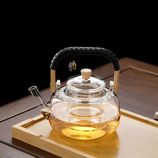 玻璃煮茶壶2026新款烧水壶耐高温泡茶家用电陶炉提梁壶围炉茶具