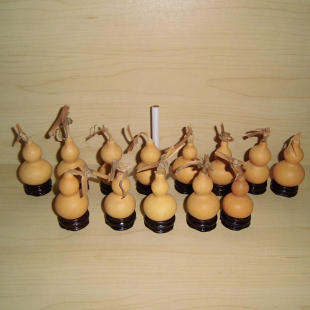 天然手把文玩小手捻美国葫芦工艺品2.5-7厘米皮质老成瓷实