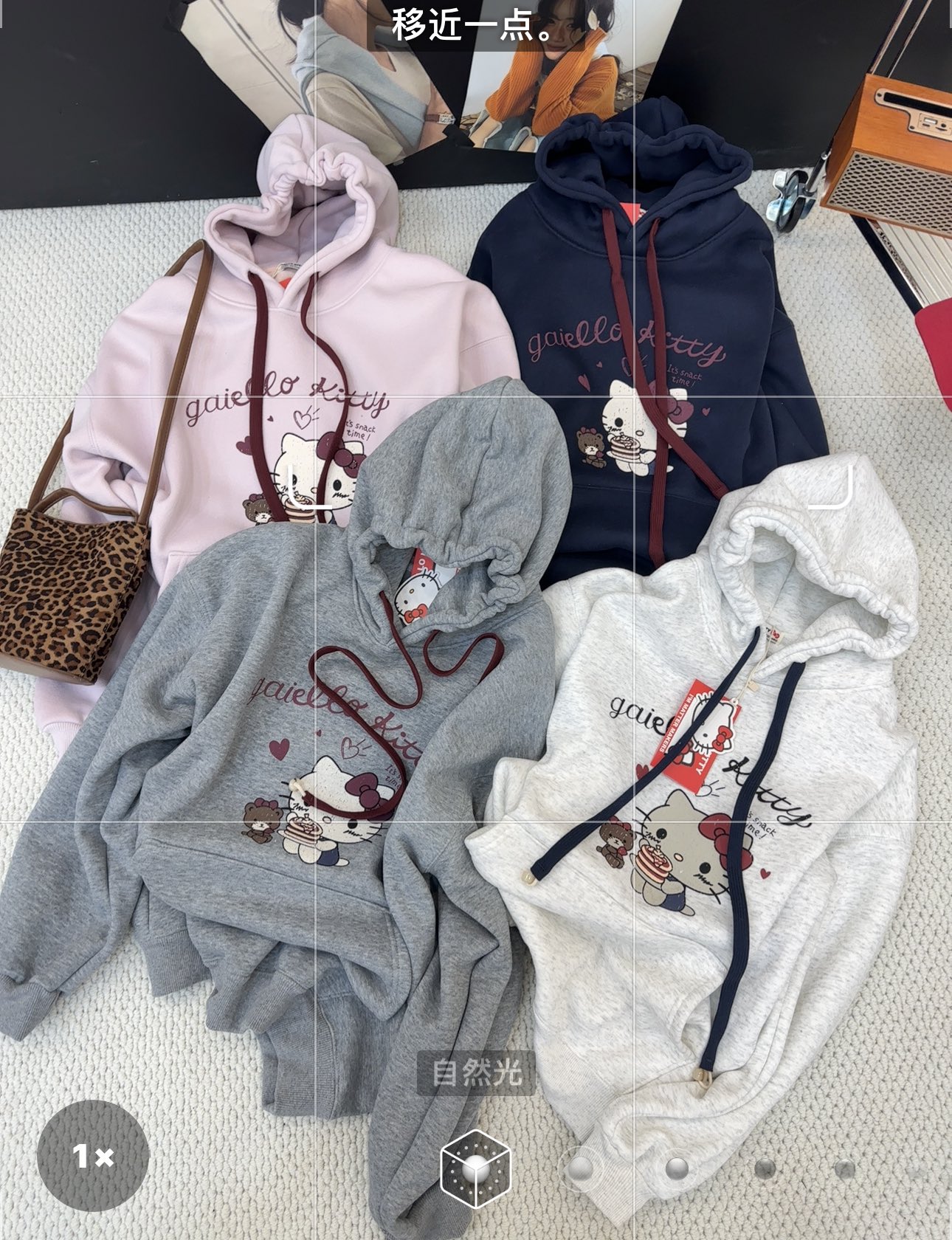 冬季新款韩版宽松休闲连帽长袖卫衣女加绒加厚外套刺绣字母奥利绒