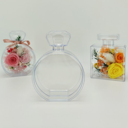 DIY永生花亚力克香水瓶玫瑰花盒