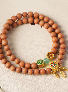 芭比檀香DIY风灵款手链规格0.6男女款文玩念珠装饰品首饰厂家批发