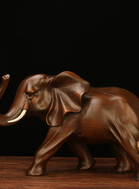 大象摆件 树脂工艺品大象 家居客厅电视柜装饰品 一件代发