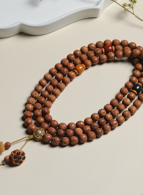 芭比檀香雕刻DIY六字箴言醒狮款手链 念珠装饰首饰民族风厂家批发