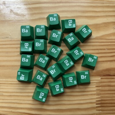 GMK Ba Br 二色键帽 个性键帽 绝命毒师 Cherry键帽 装饰键帽