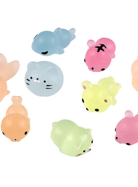 超萌卡通动物夜光团子捏捏乐解压发泄球无聊整蛊玩具创意成人礼物