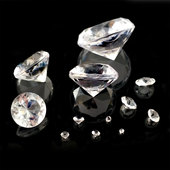 透明尖底钻亚克力尖钻裸钻 婚礼撒钻美甲水钻发饰diy滴胶材料配件