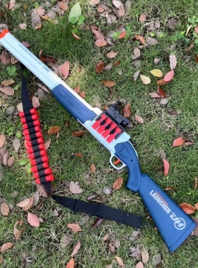 S686散弹枪喷子双管来福拉栓抛壳软弹枪1014霰弹模型小男孩玩具枪