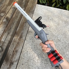 抛壳软弹枪折叠S686喷子来福式散弹霰弹枪儿童玩具吃鸡模型男孩子