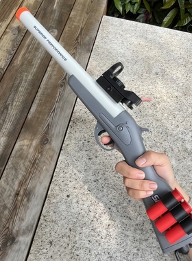 抛壳软弹枪折叠S686喷子来福式散弹霰弹枪儿童玩具吃鸡模型男孩子