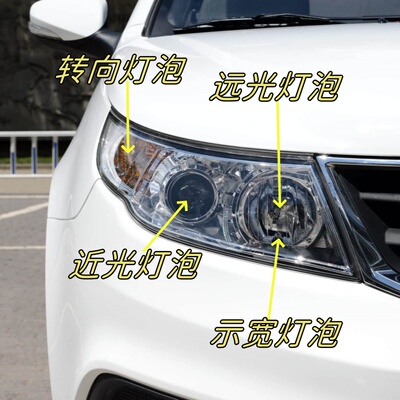 适用于14-17款吉利远景大灯远光灯近光灯泡示宽转向灯泡双闪灯泡