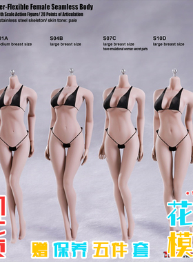 TBLeague 1/6 女兵人 钢骨包胶素体 S07 S12 S22 S52可动人偶模型