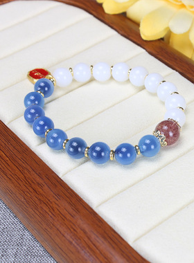 女款糖心玛瑙宫廷风对半手串