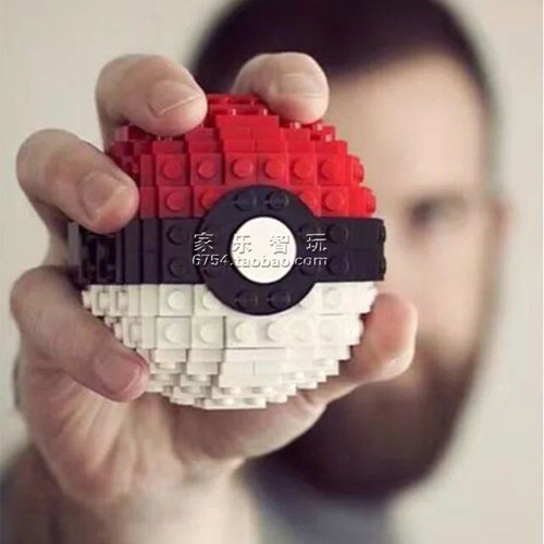 神奇宝贝宠物小精灵球拼装玩具塑料DIY益智小颗粒积木Pokemon Go