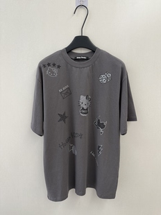 T恤 爱心烫钻kitty猫咪短袖 宽松休闲显瘦上衣 Smile趣味穿搭 Skip