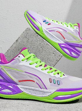 利刃6䨻科技减震防滑耐磨透气低帮全能专业实战回弹支撑篮球鞋