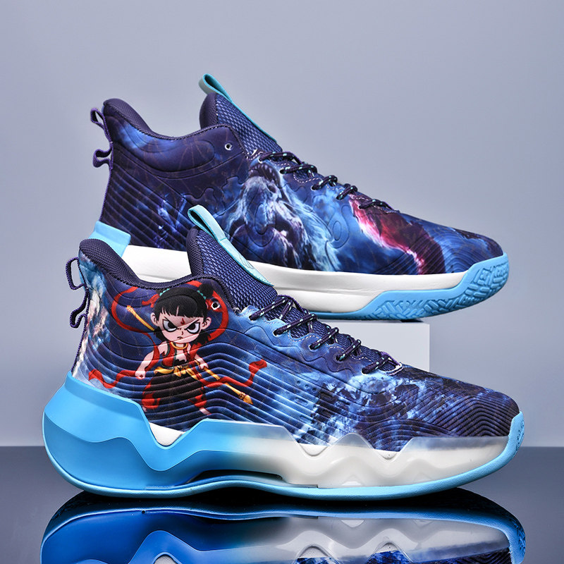 哪吒高帮运动篮球鞋夜光实战球鞋