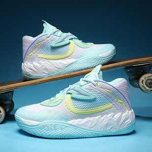 拉梅洛鲍尔三球5代男全明星鸳鸯篮球鞋中大童青少年实战运动鞋女