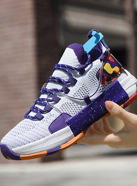 爆款闪击6篮球鞋男款耐磨正版全城棉花糖科比学生实战运动球鞋女8
