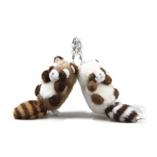 杨同款浣熊节日礼物浣熊公仔挂件毛绒玩具浣熊日本钥匙扣浣熊公仔