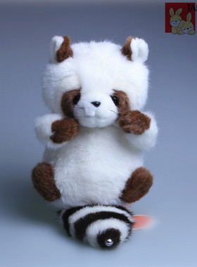 浣熊大号公仔新品玩具熊白色玩具公仔天使浣熊毛绒大公仔可爱浣熊