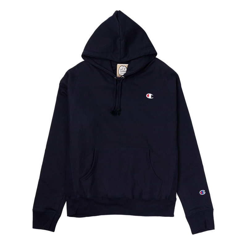 美版Champion冠军连帽卫衣女套头加绒life线春秋休闲外套oversize