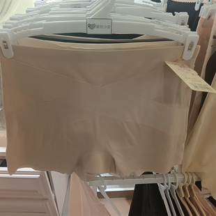 3条盒装黛丝少女61800-L XL无痕平角安全裤微收腹蚕丝底裆三合一