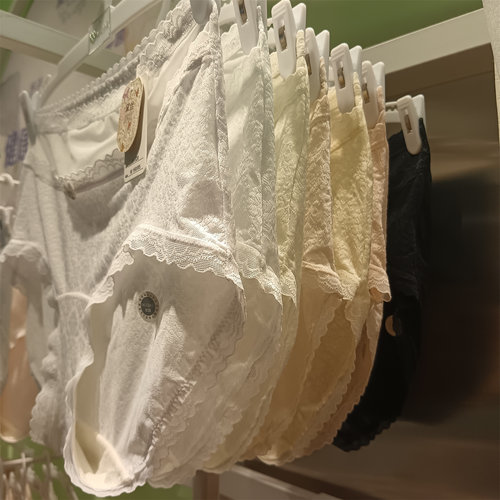 3条装黛丝少女内裤夏款洛可可复古蕾丝网纱夏款女三角内裤61320