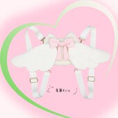 原创可爱小天使恶魔翅膀少女漫展万圣节包包lolita二次元 毛绒双肩