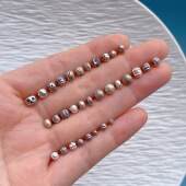 s925纯银饰配件锤纹陨石珠瓜珠扭珠莲花珠锦鲤珠灯笼花珠隔珠diy