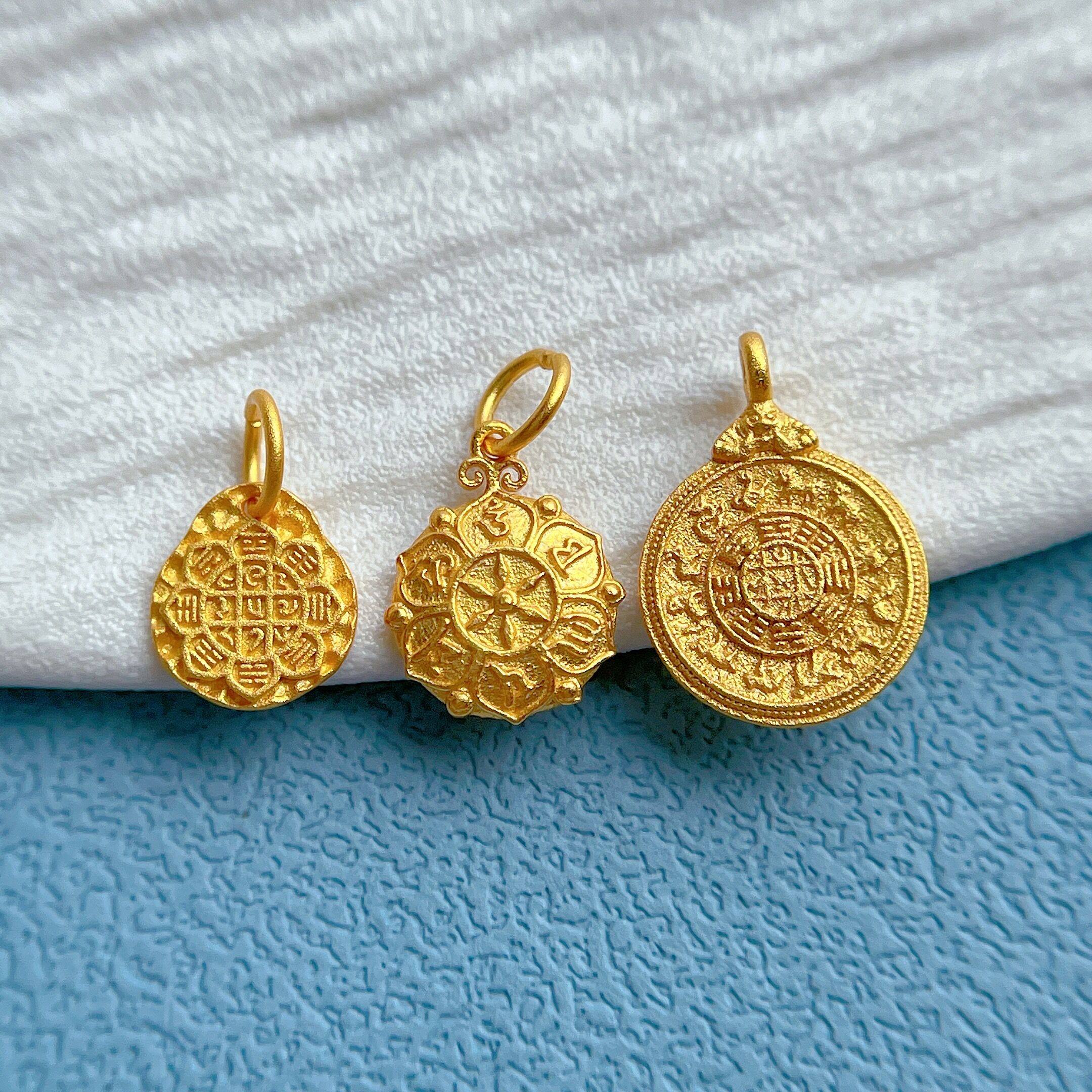 古法金挂坠diy佛珠手链侧挂饰品