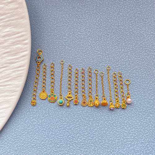 古法金珍珠手链项链延长链加长链