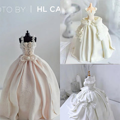欧式婚纱人偶硅胶模具人体支架翻糖裙摆蝴蝶结切模求婚蛋糕装饰