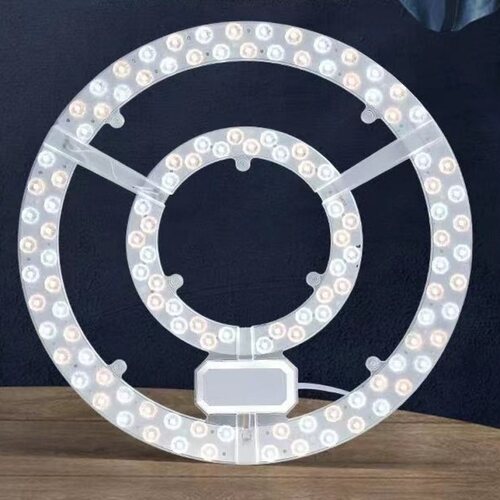 LED客厅圆形吸顶灯灯芯节能光源模组120瓦大瓦数三色变光灯盘室内