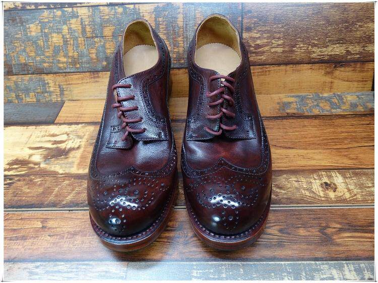 Popular personality Large head leather shoes Trendy shoes Bullock Leather-soled shoes genuine leather goodyear manual customized Retroin the Men's Shoes, Low shoes  category - from Buy2taobao.com to provide professional Taobao agent buy service